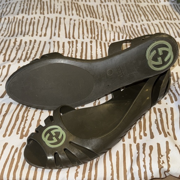 Gucci D’Orsay Flats - Dark Green - Picture 3 of 4
